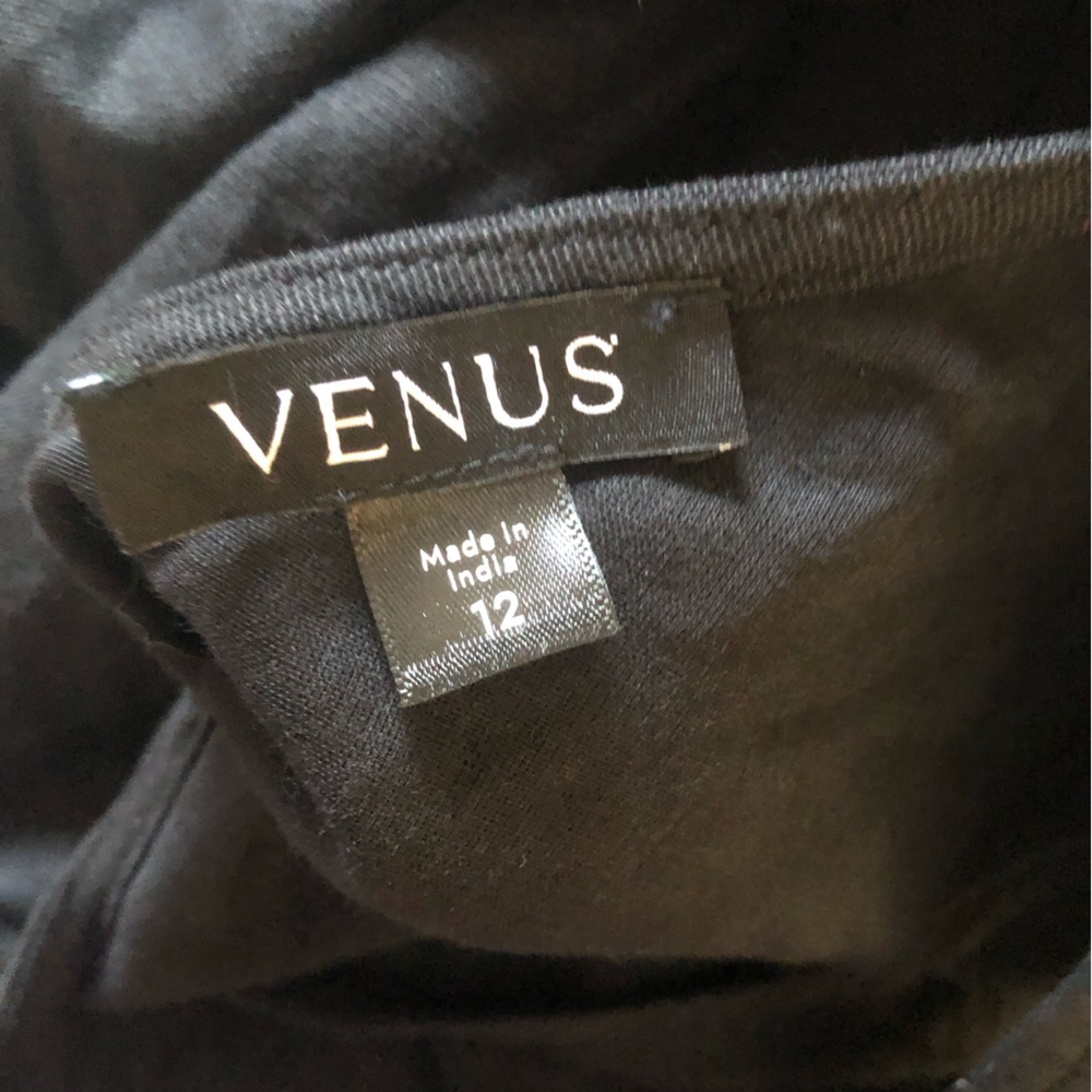 VENUS Black Linen Cutout Maxi Dress - Jet Black several sizes NWOT - Picture 11 of 16